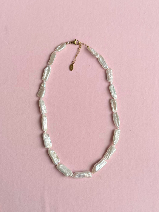 Biwa Pearl Necklace