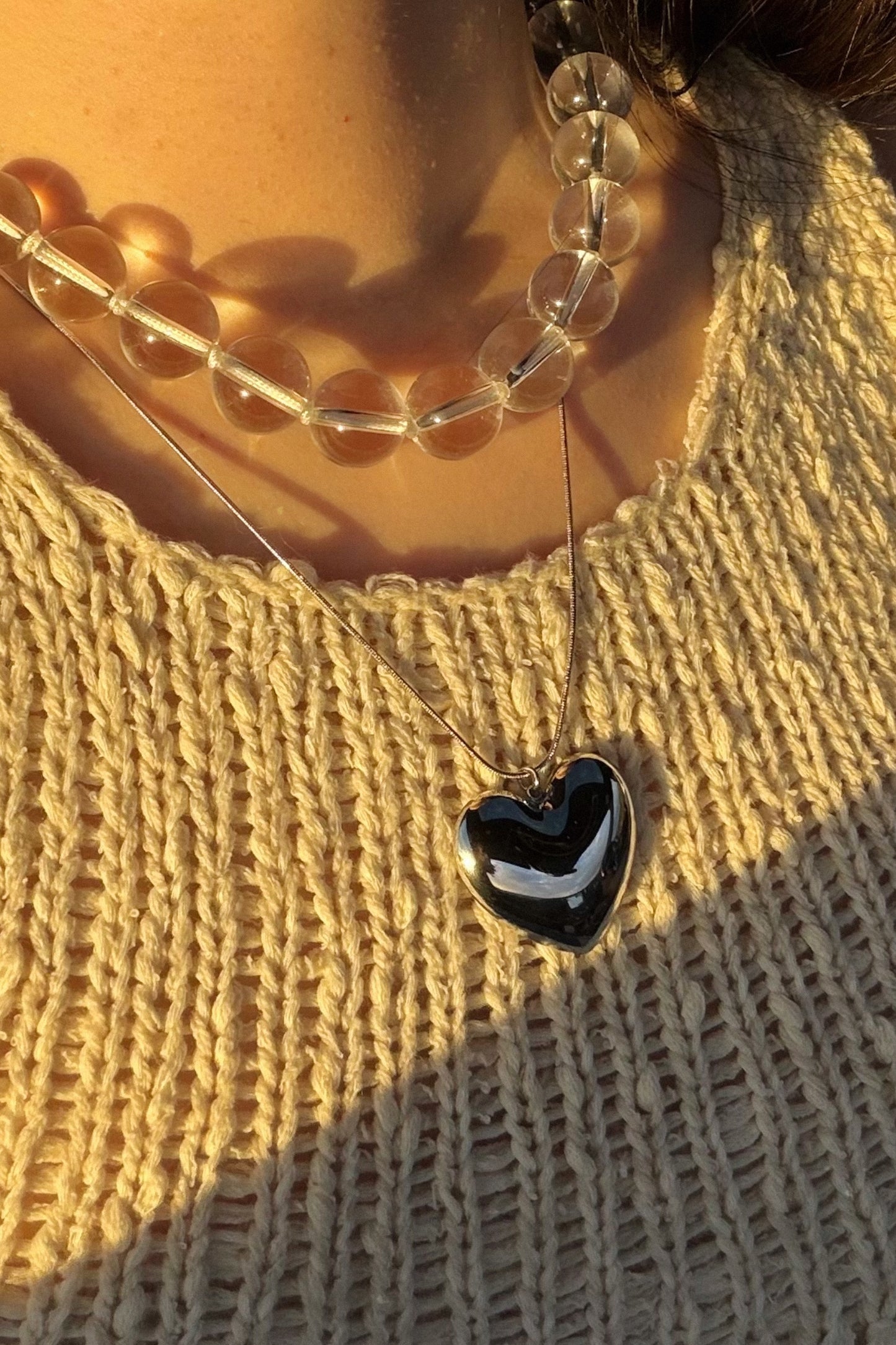 Puffy Heart Necklace