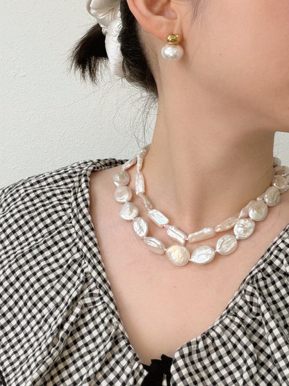 Biwa Pearl Necklace